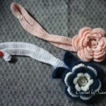 Bandeau au crochet avec fleur – TUTO