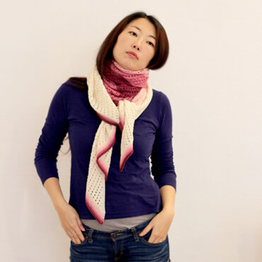 shawl tricot gradient light fingering Filicophyta