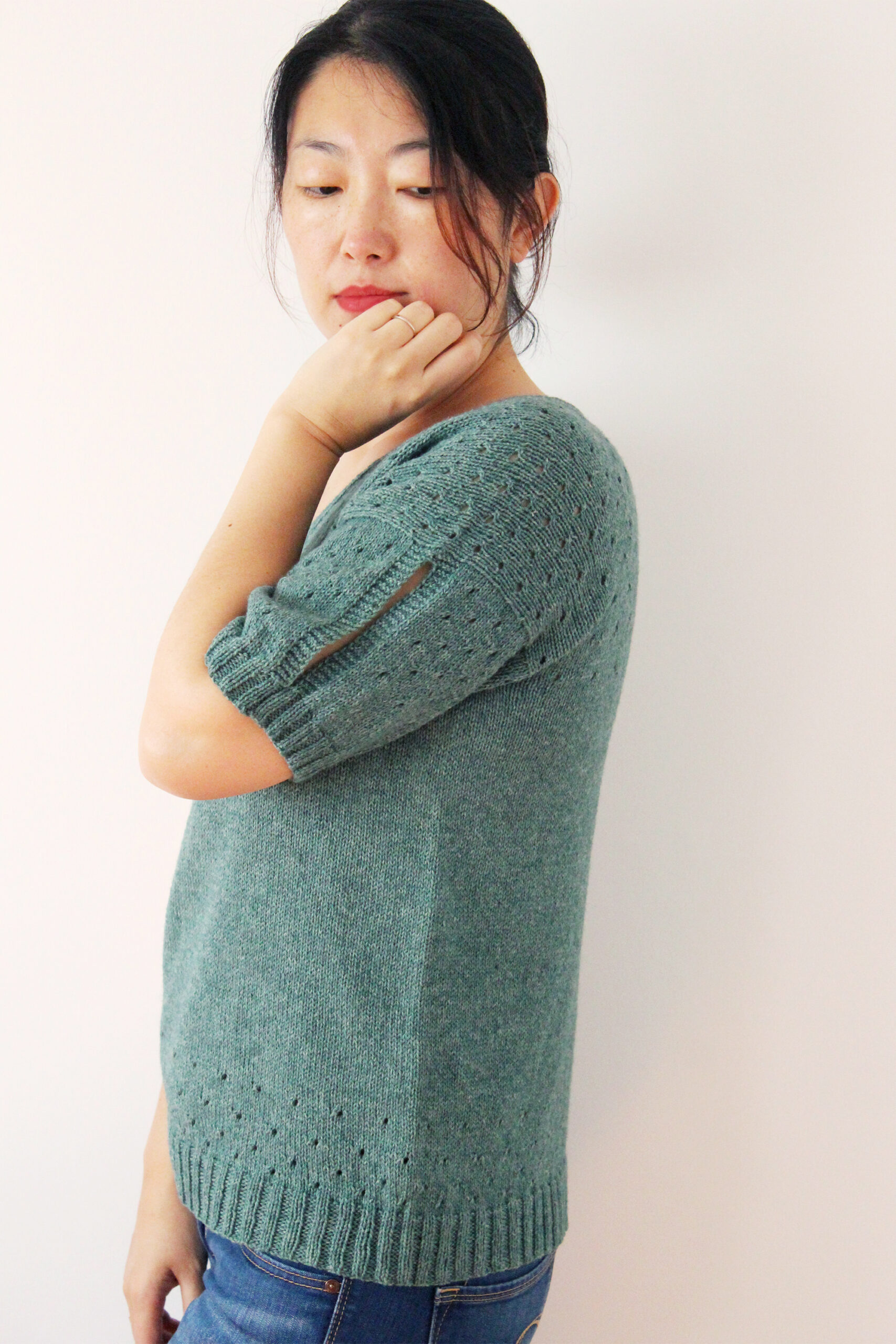 patron tricot pull été femme Dianer