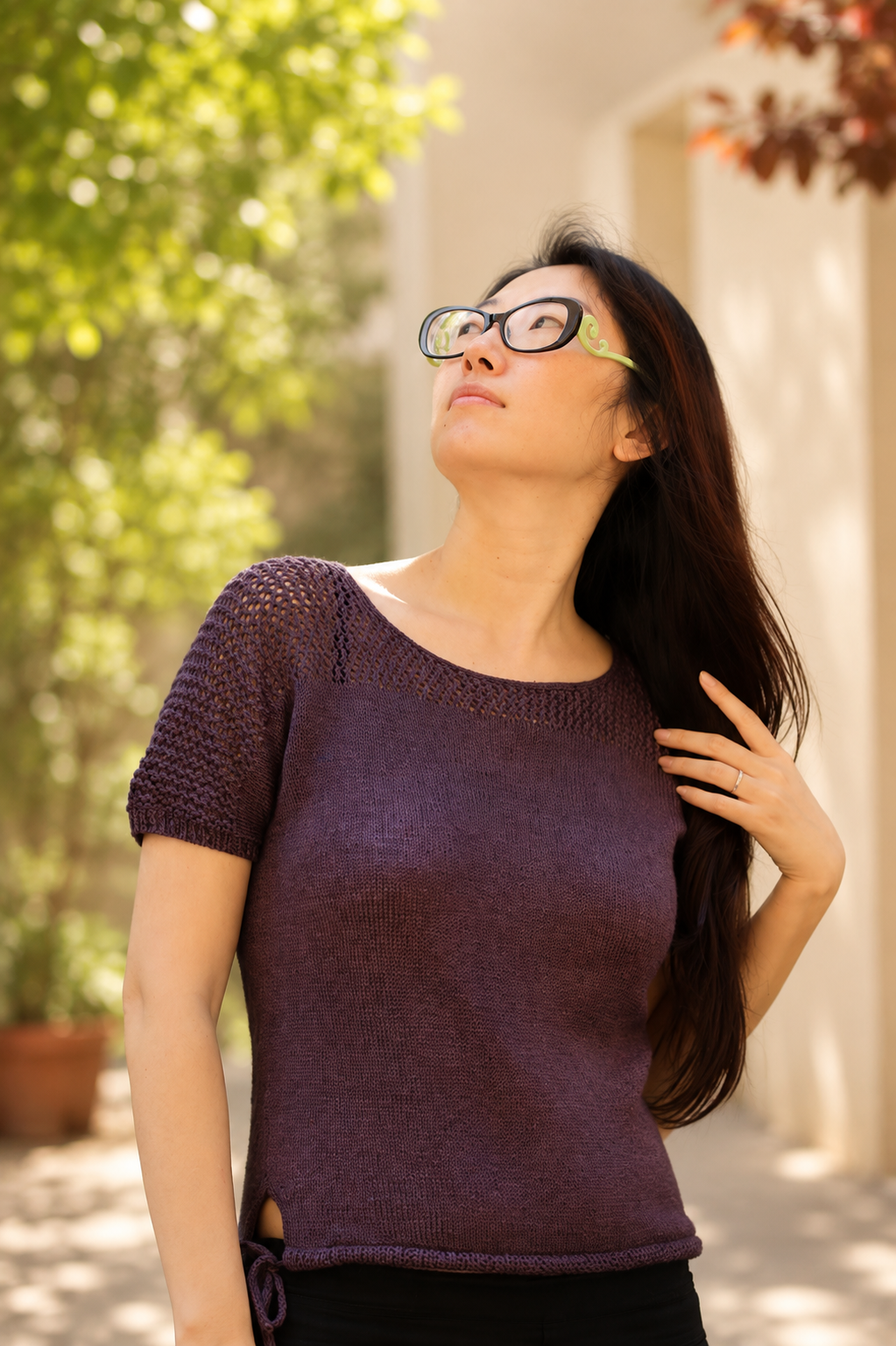 patron PDF tricot pull femme été Yuntong