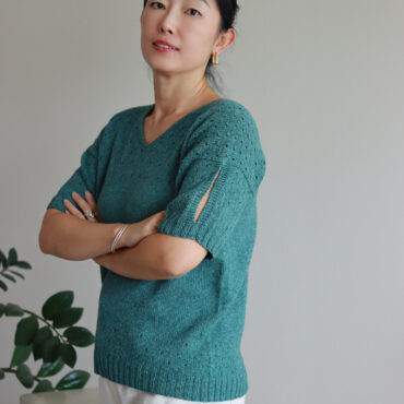 Patron tricote pull femme sans manche Dianer
