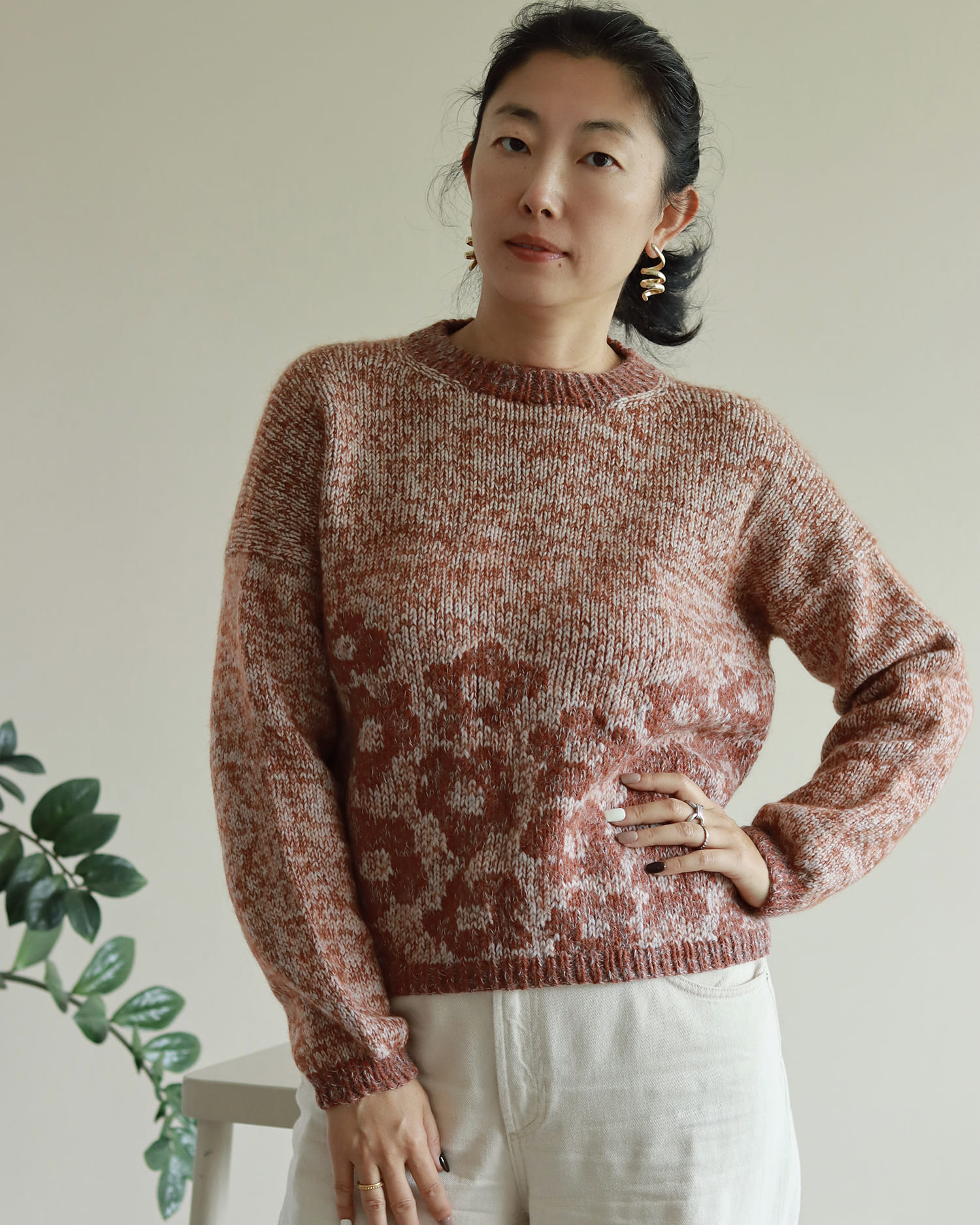 patron tricot modèle pull femme Moshan