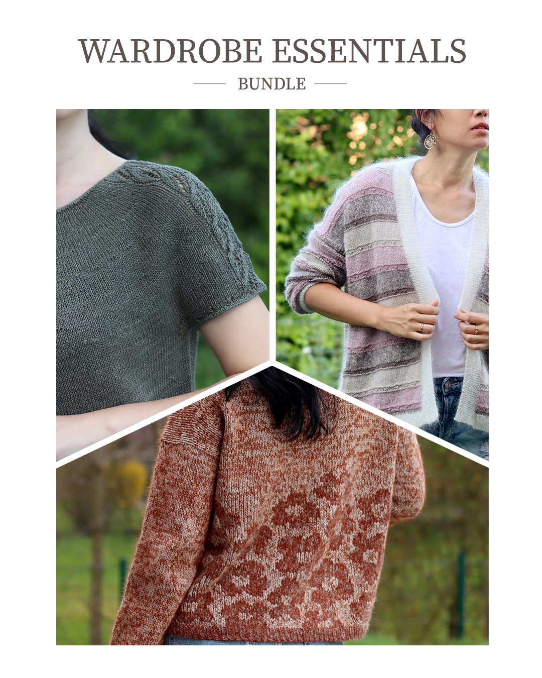 Bundle - trois patrons de tricot intemporels