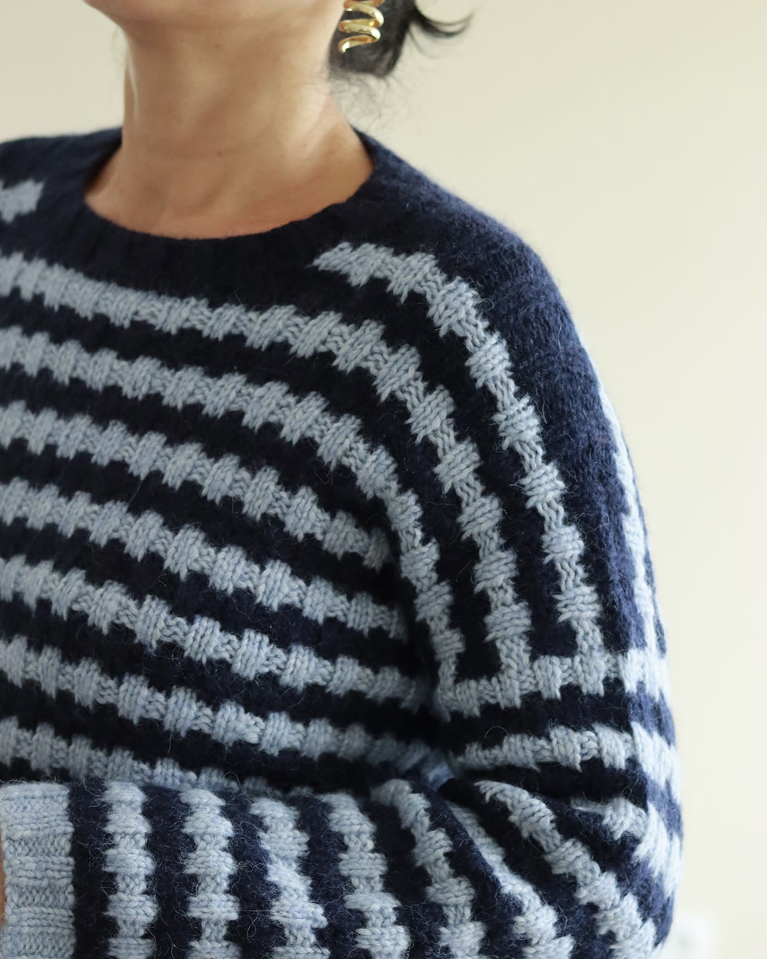 Modèle de tricot Shufo, pull femme ample et confortable