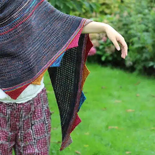 patron PDF tricot châle coloré Give Me a Color 2