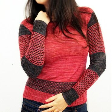 patron PDF tricot pull femme Grande Muraille 1