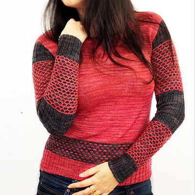 patron PDF tricot pull femme Grande Muraille 1