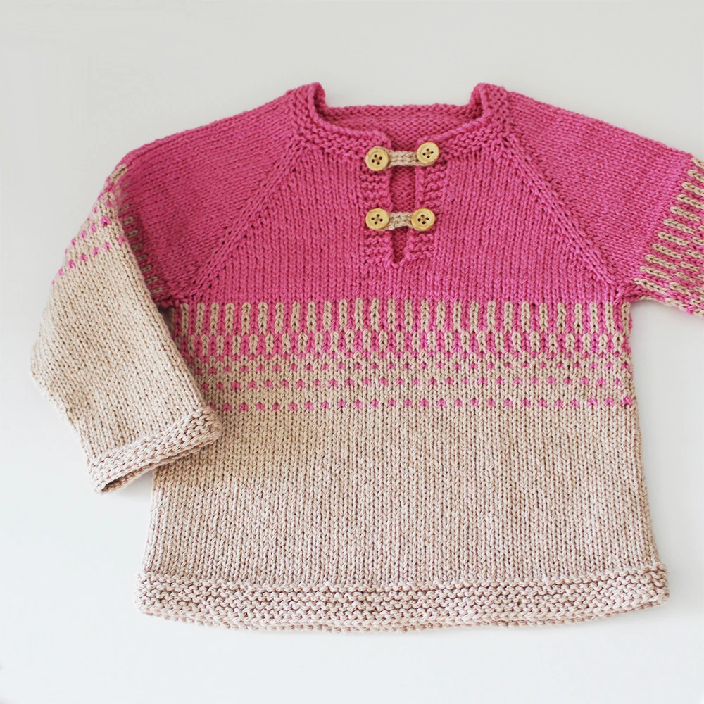 patron PDF tricot pull enfant Keai