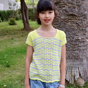 Modèle tricot Little Stréa version enfant style confortable