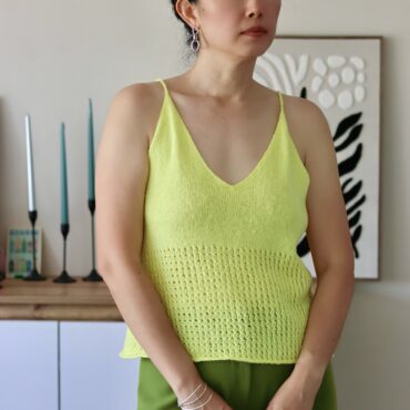 Modèle tricot top d'été femme