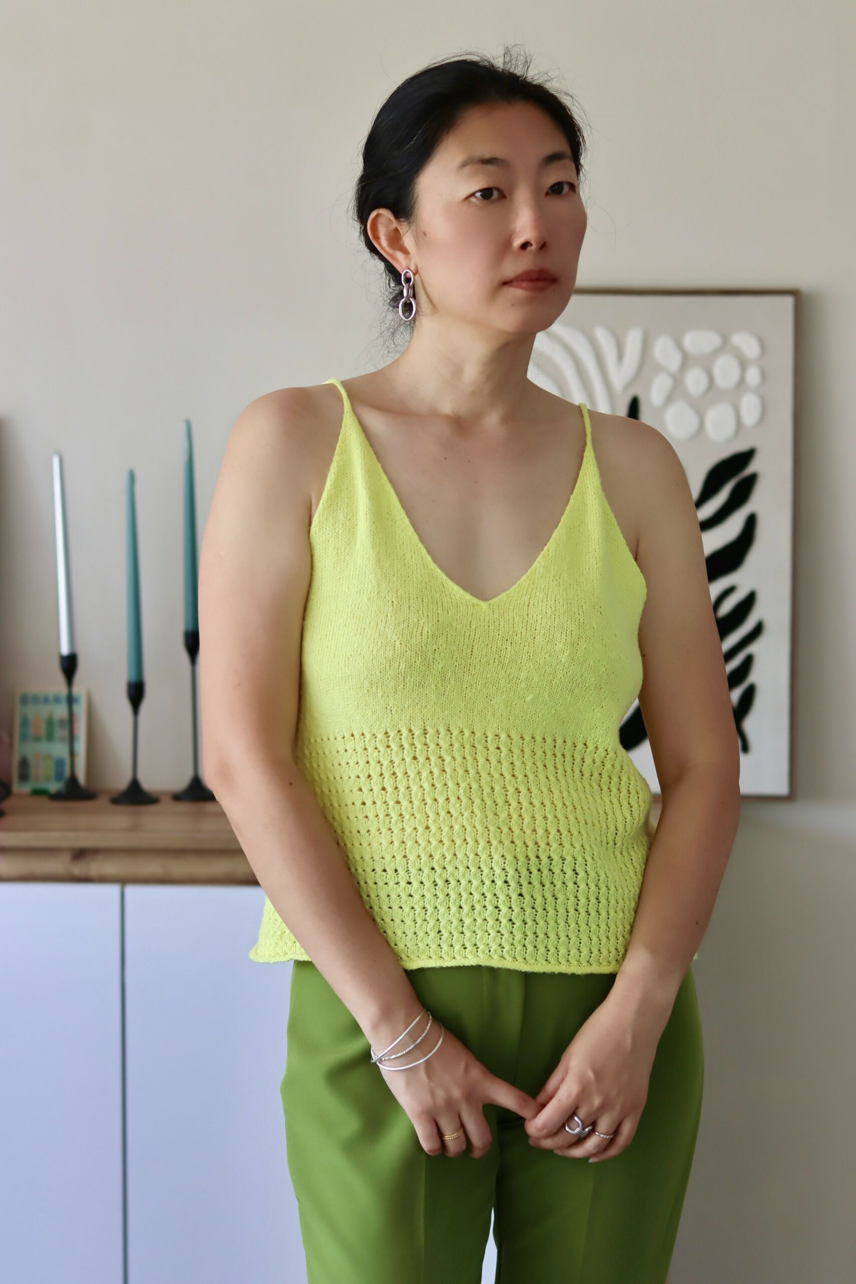 Modèle tricot top d'été femme