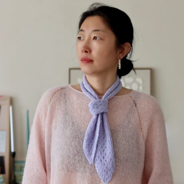 patron tricot petit foulard