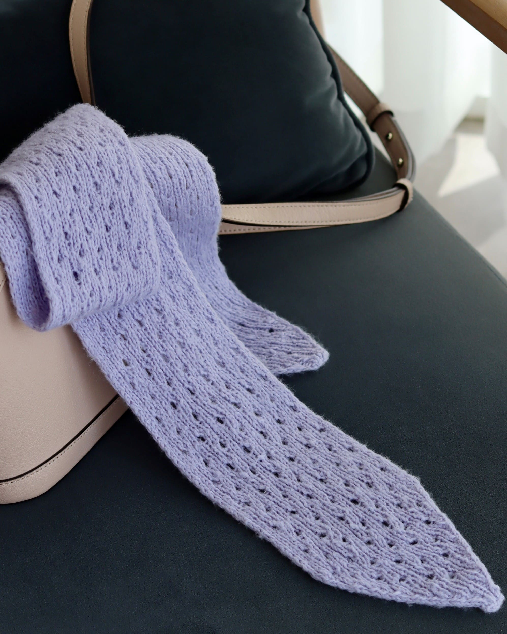 modèle tricot petit foulard